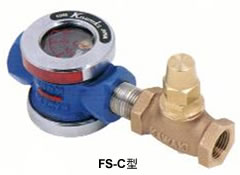 FS-C / FS-N flow sight type with needle valve